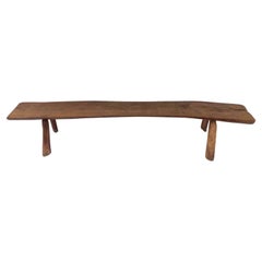 Solid Elmwood Benches by Olavi Hanninen for Mikko Nupponen, stock of two