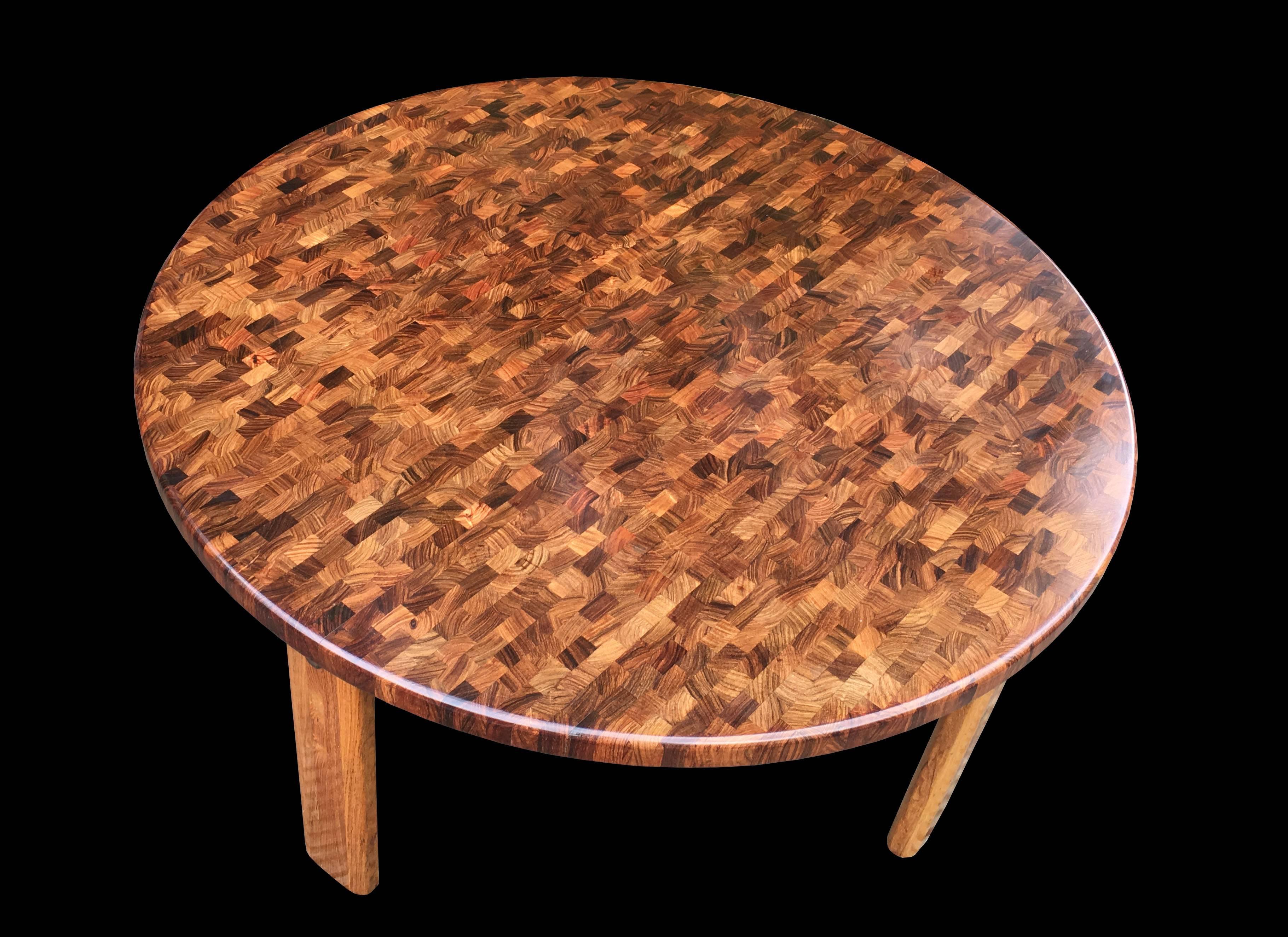 Solid End Grain Walnut Coffee Table by Bramin at 1stDibs end grain coffee table