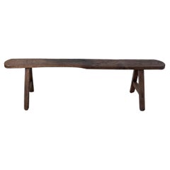 Banc en chêne français massif, années 1900