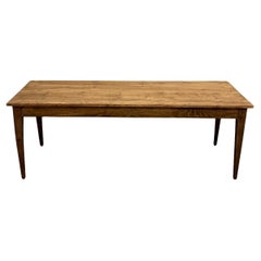 Solid french pine farmhouse table from the 1950s