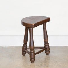 Tabouret tripode en bois massif français