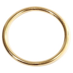 Solid gold bangle bracelet in 18k gold