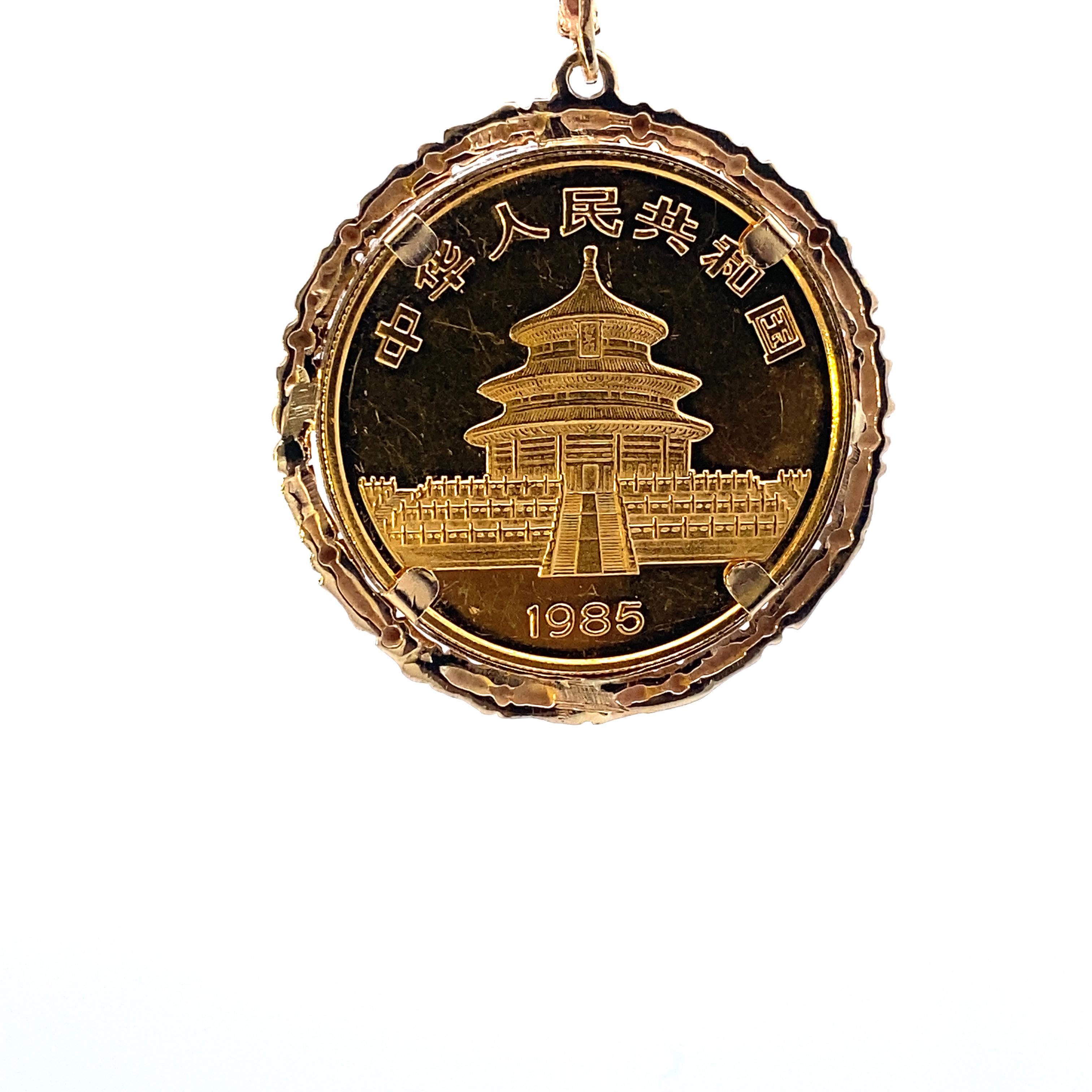 1985 gold panda coin value