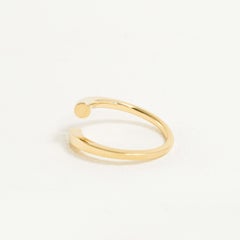 Solid Gold Flow Ring from Square to Circle