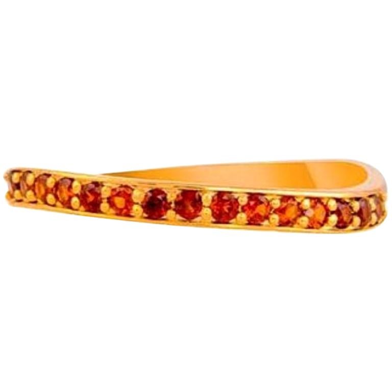 Solid Gold Garnet Ring, Garnet Ring 14k Gold, January Birthstone Ring, Rose Gold For Sale