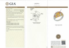 Anillo de oro macizo con mosaico abovedado de diamantes de fantasía amarillos y rosas naturales GIA 1,49 ctw