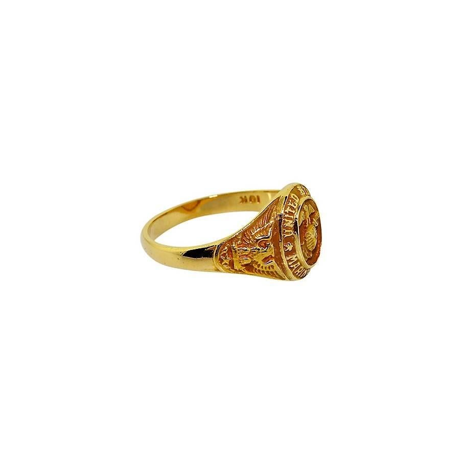 usmc rings gold