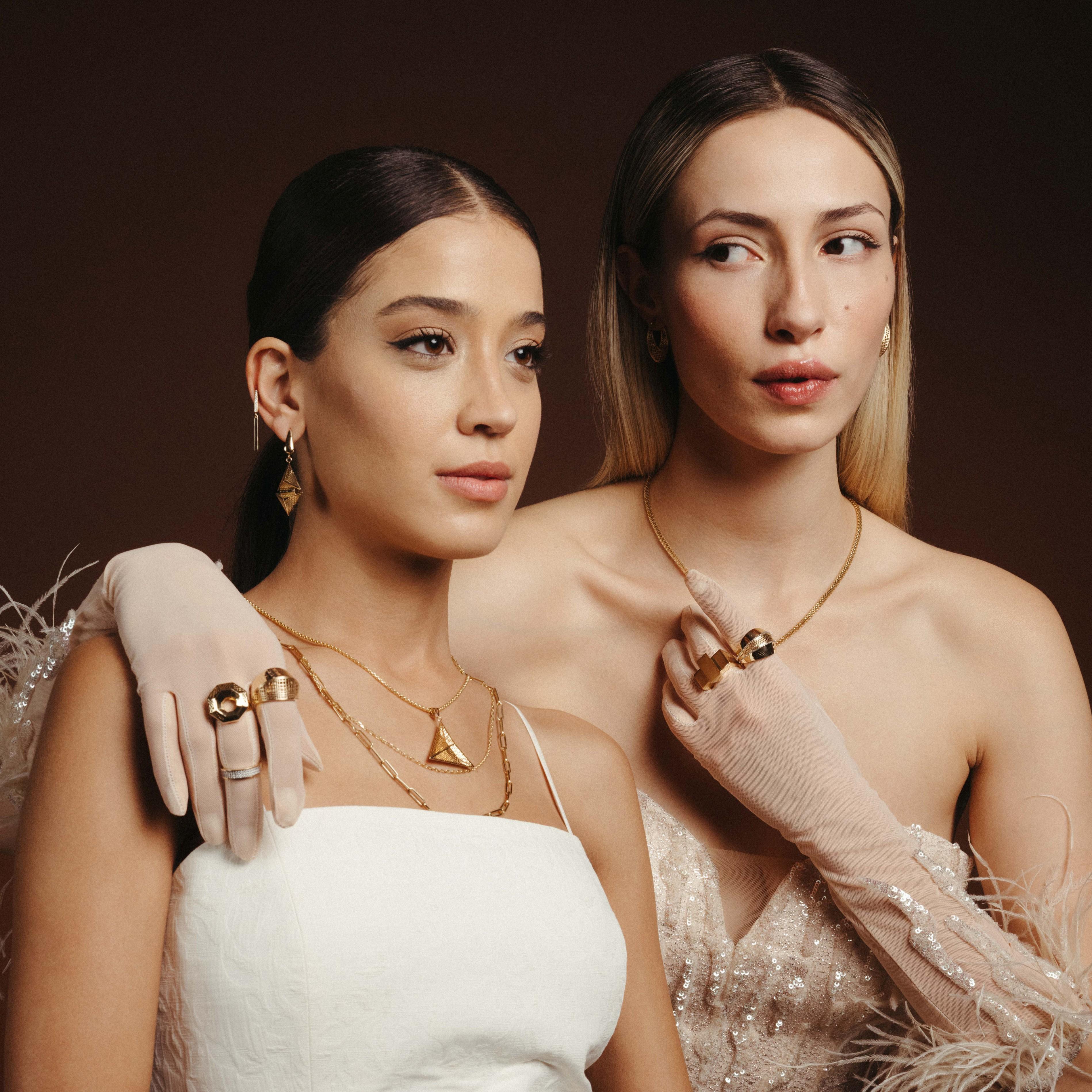 Boucles d'oreilles pendantes en or massif 14 carats Maximalist Handmade Neuf - En vente à Patchogue, NY