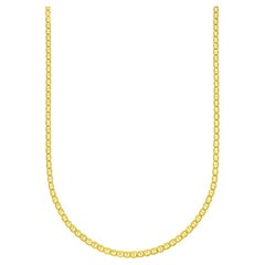 Mariner Anker Gliederkette Halskette Massivgold Minimalistische handgefertigte 14 Karat
