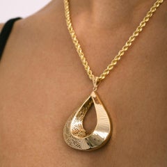 14K Solid Gold Thick Rope Link Chain Necklace – Minimalist Handmade Design