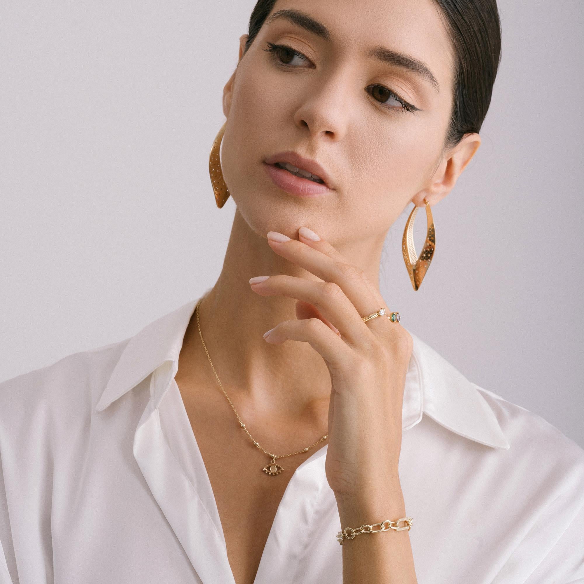 Stapelbarer Zirkon-Ring aus massivem Gold mit gedrehtem Seil Minimalistischer 14 Karat im Zustand „Neu“ im Angebot in Patchogue, NY