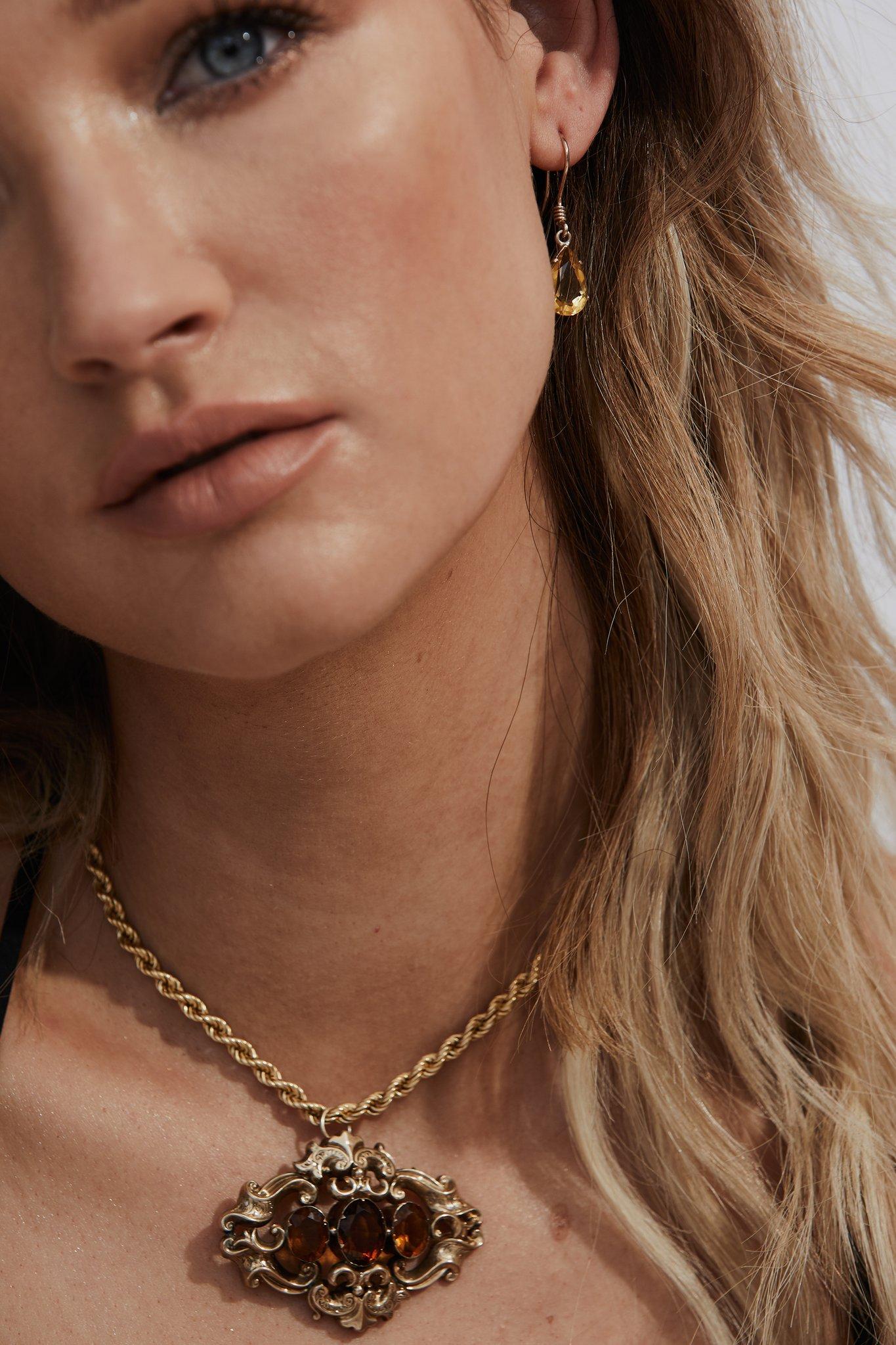 Solid Gold Rope Chain Necklace by Love and Object For Sale 1