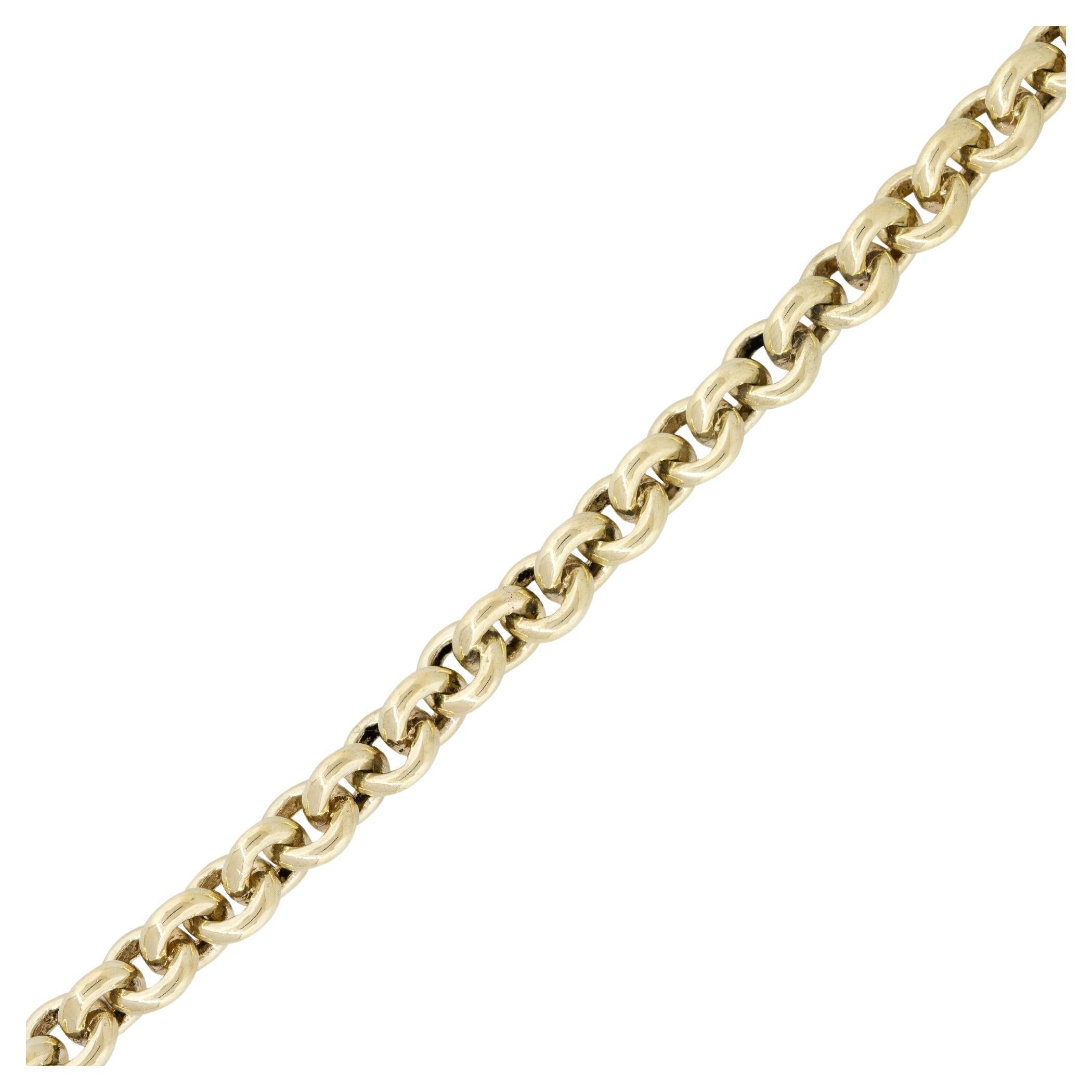 Runde Gliederhalskette aus massivem Gold, 8 mm, 14 Karat Kette, Halskette auf Lager

Diese elegante runde Gliederkette aus massivem Gold besteht aus 8 mm dicken Gliedern, die aus 14-karätigem Gold gefertigt sind und einen luxuriösen und zeitlosen