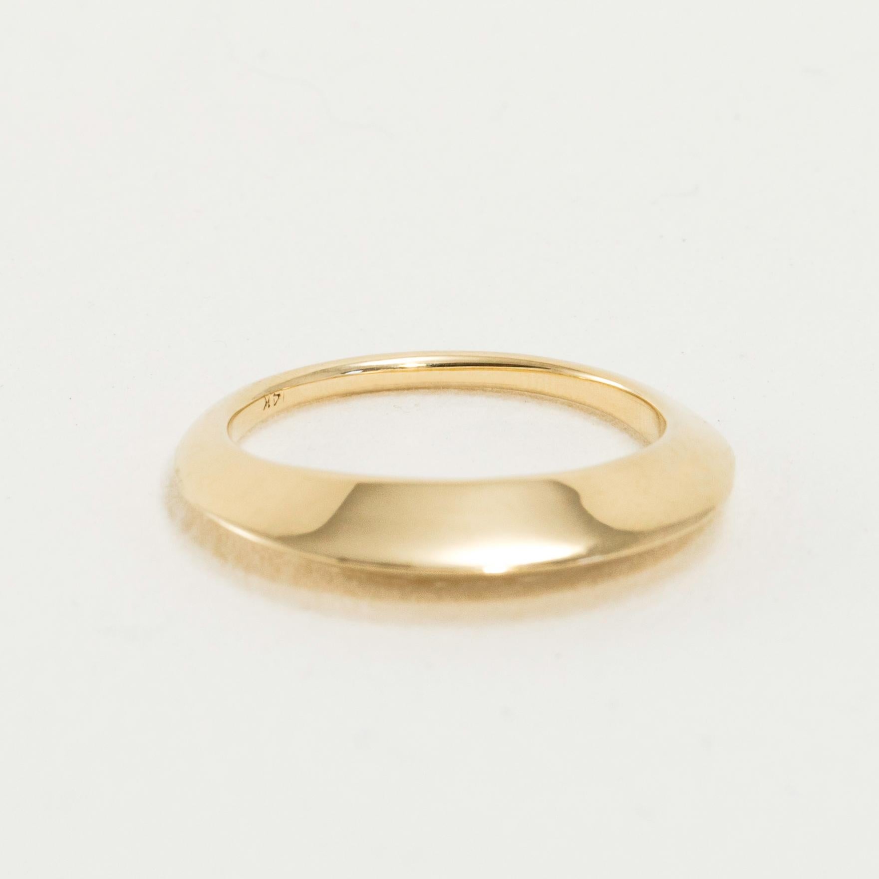 Contemporary Solid Gold Triangle Ring Revolution For Sale