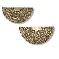 Tirette de meuble en laiton massif Hammer  Ø12 cm Art Deco Collection