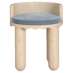 Solid Hard Maple with Velvet Dining Chair NAMI