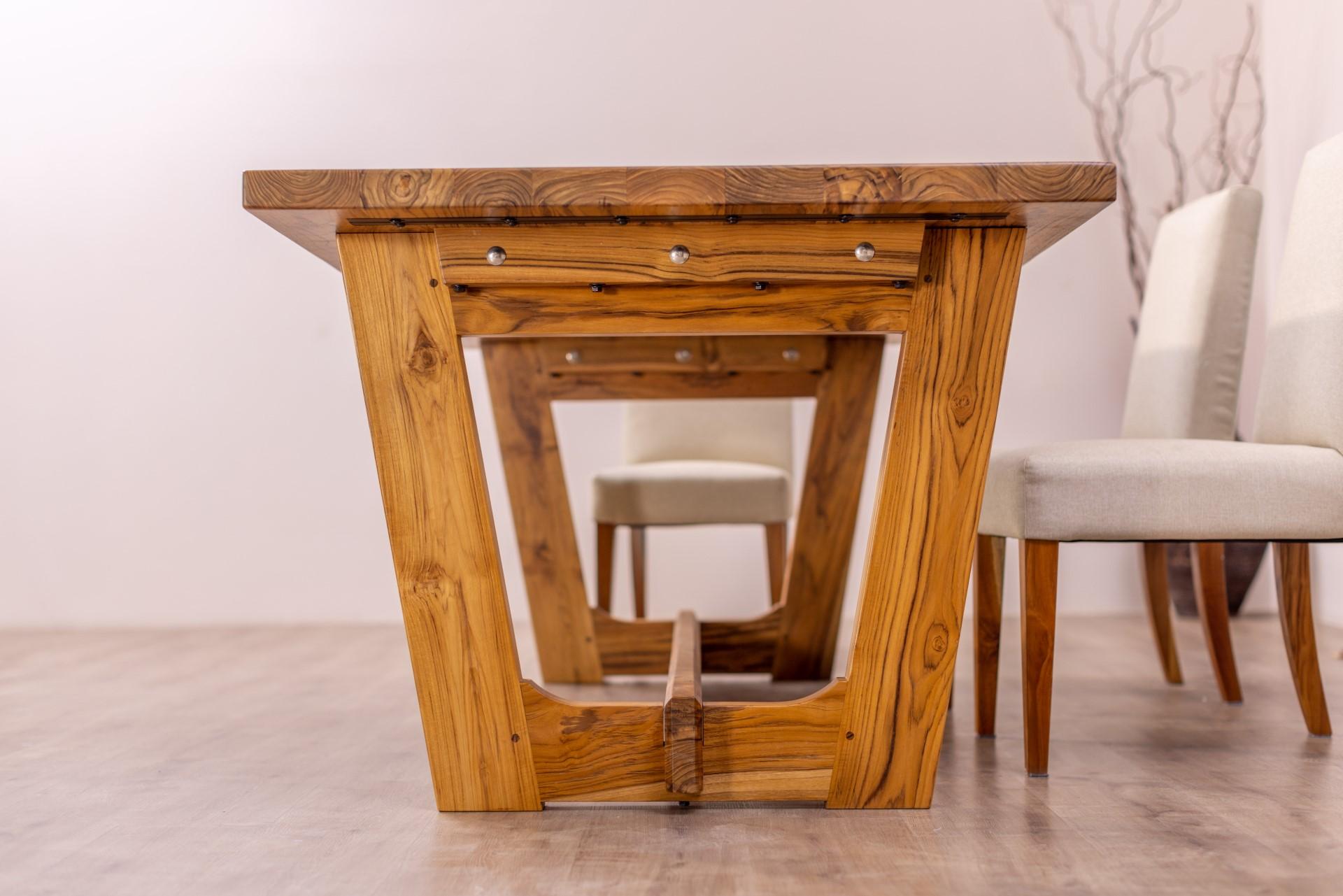 traditional solid wood dining table