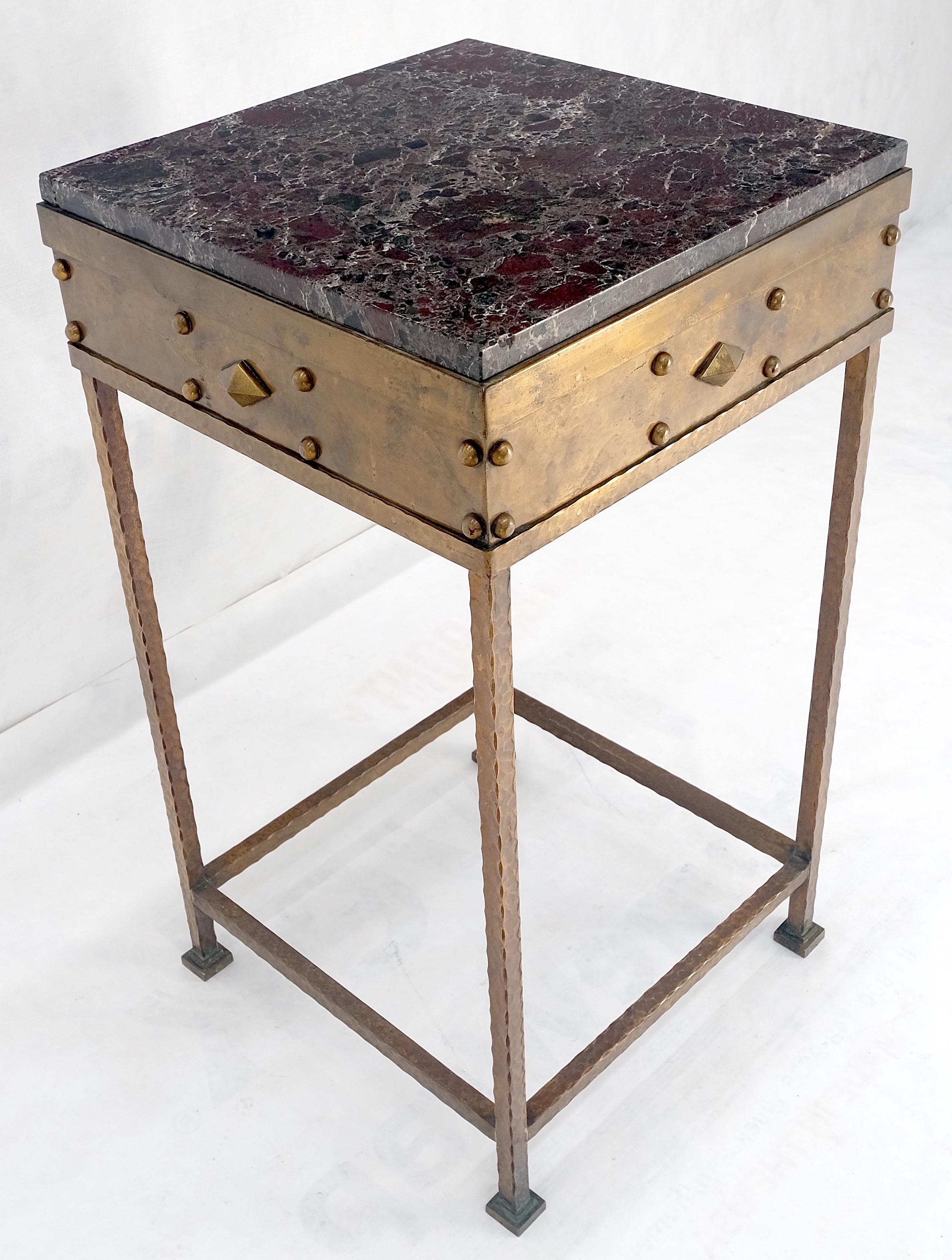 Solid Heavy Forged Copper Marble Top 18