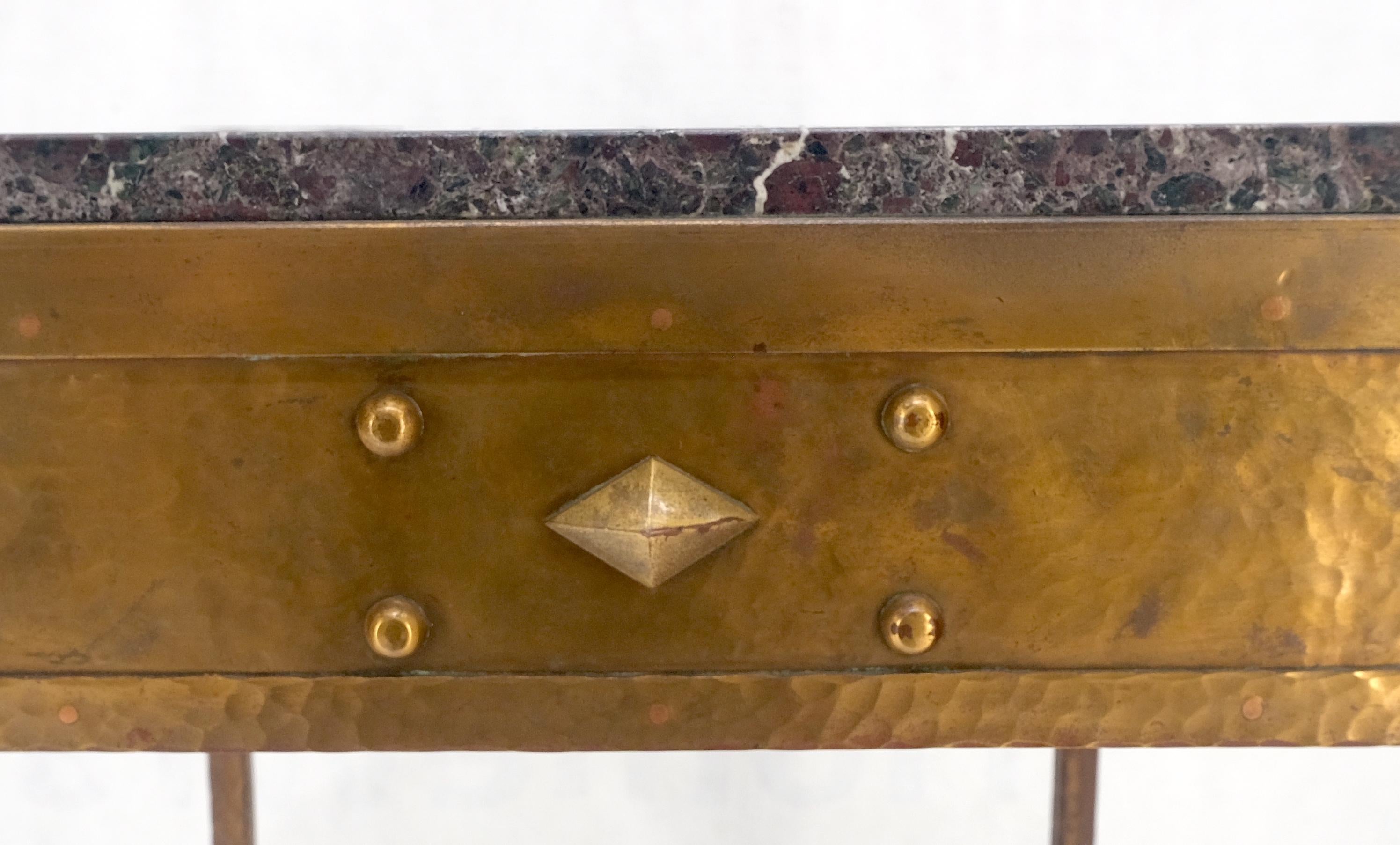 Solid Heavy Forged Copper Marble Top 18