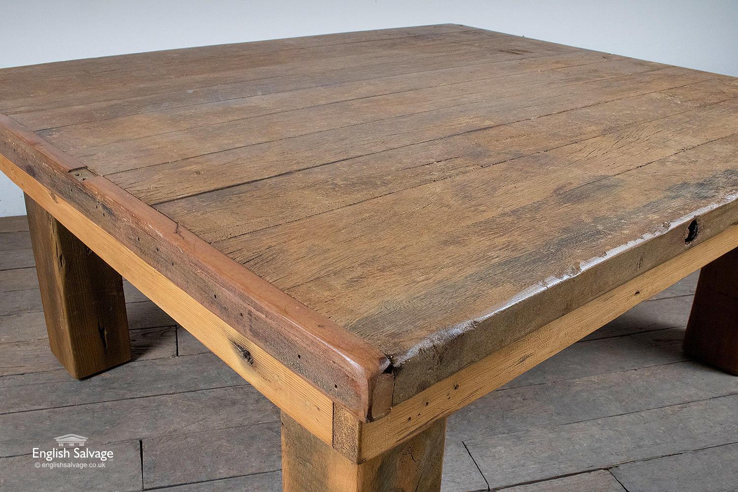 Solid Heavy Table from Reclaimed Wood, 20th Century In Good Condition In London, GB