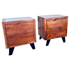 Solid Industrial Side Tables by Manor & Mews