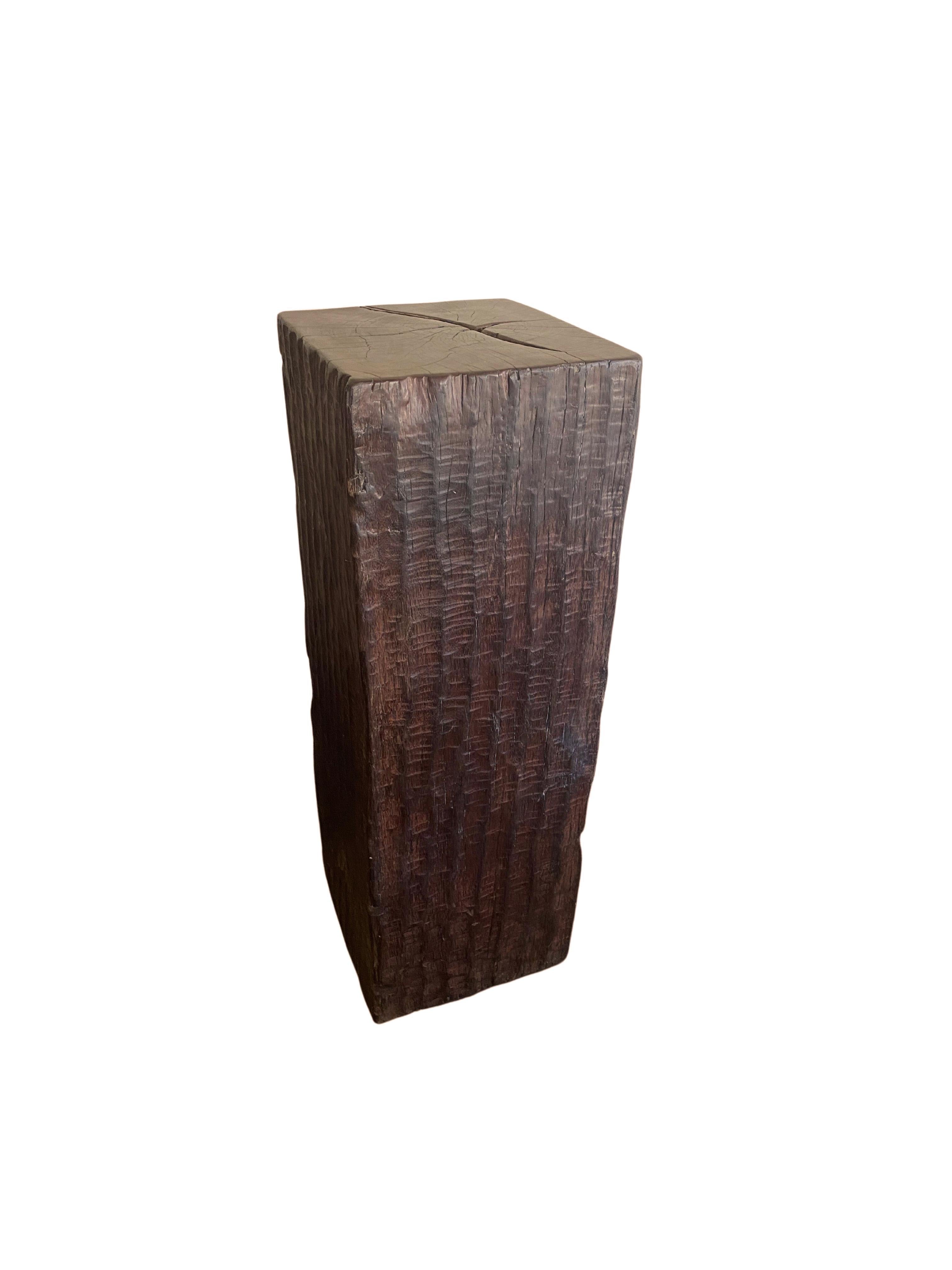 solid wood pedestal