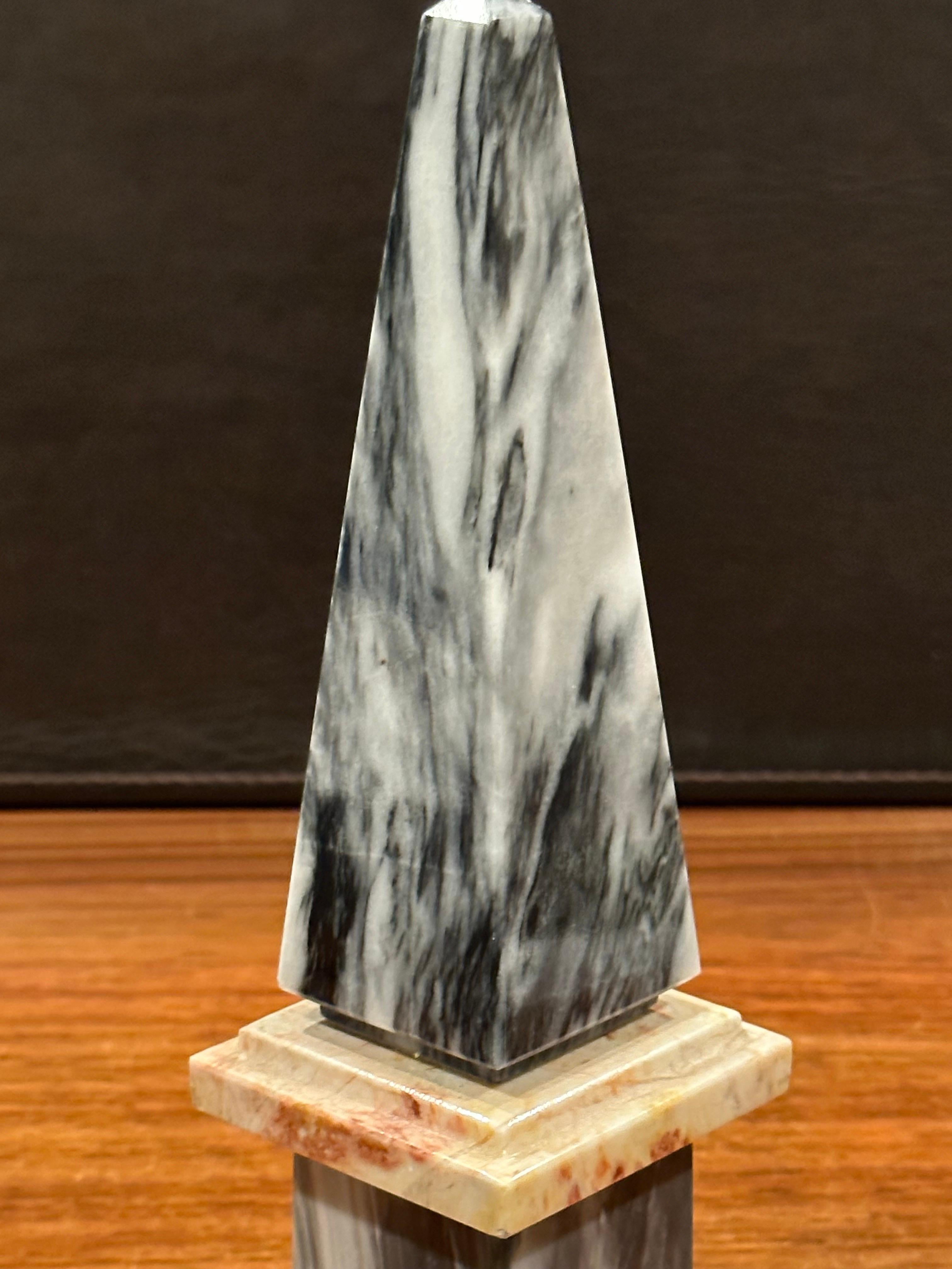 Solid Italian Marble Decorative Obelisk  2