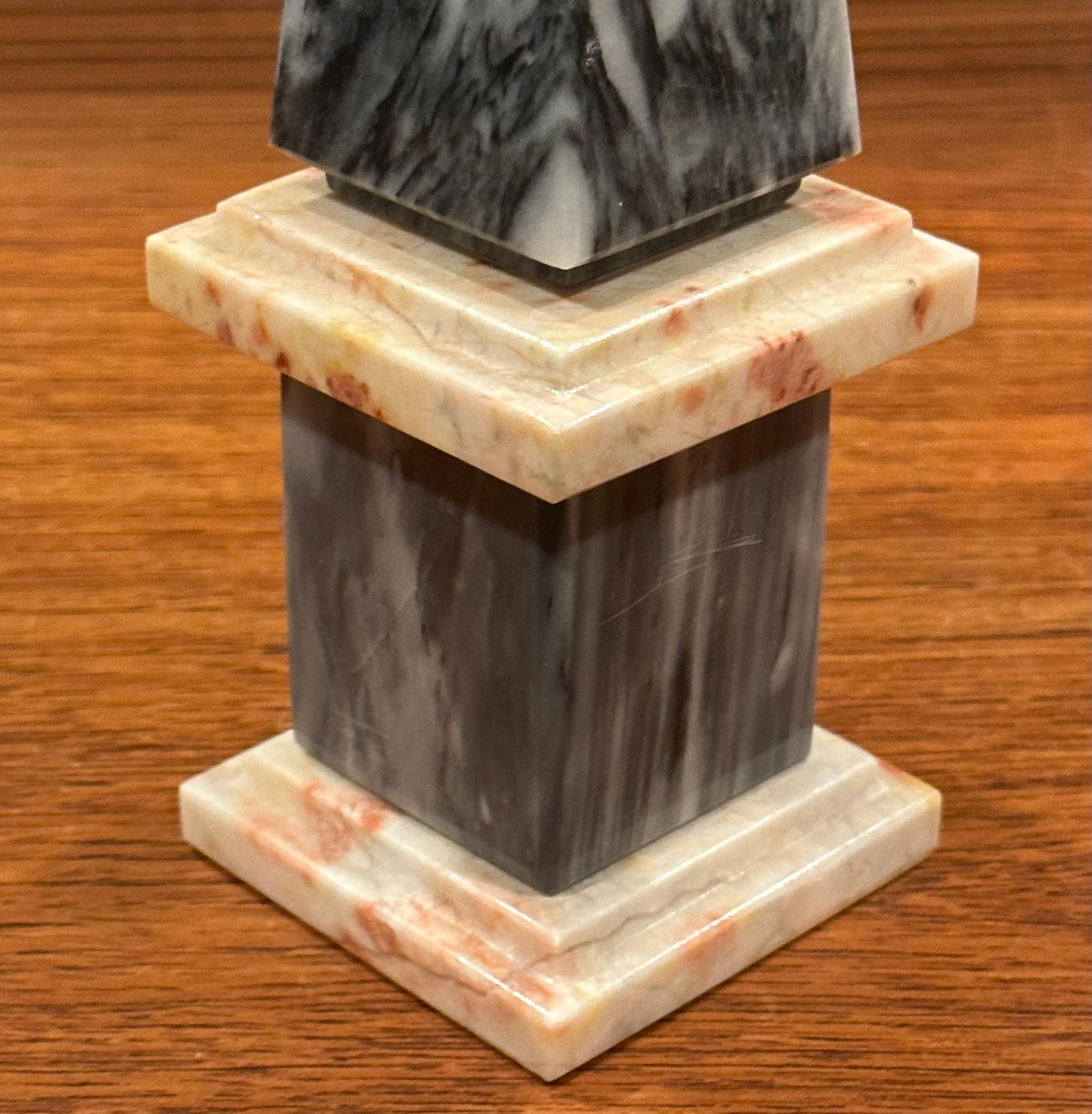 Solid Italian Marble Decorative Obelisk  3