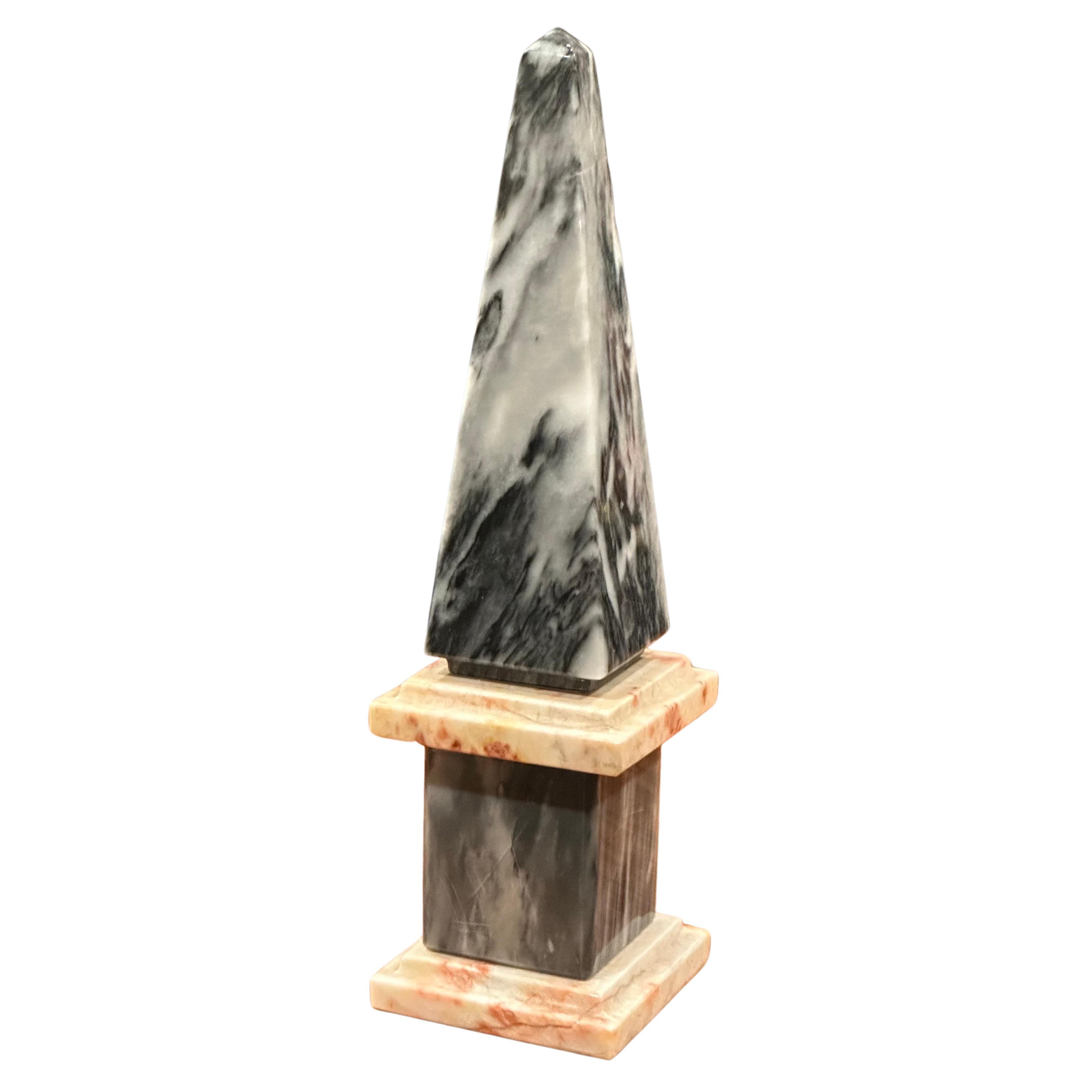 Solid Italian Marble Decorative Obelisk  4