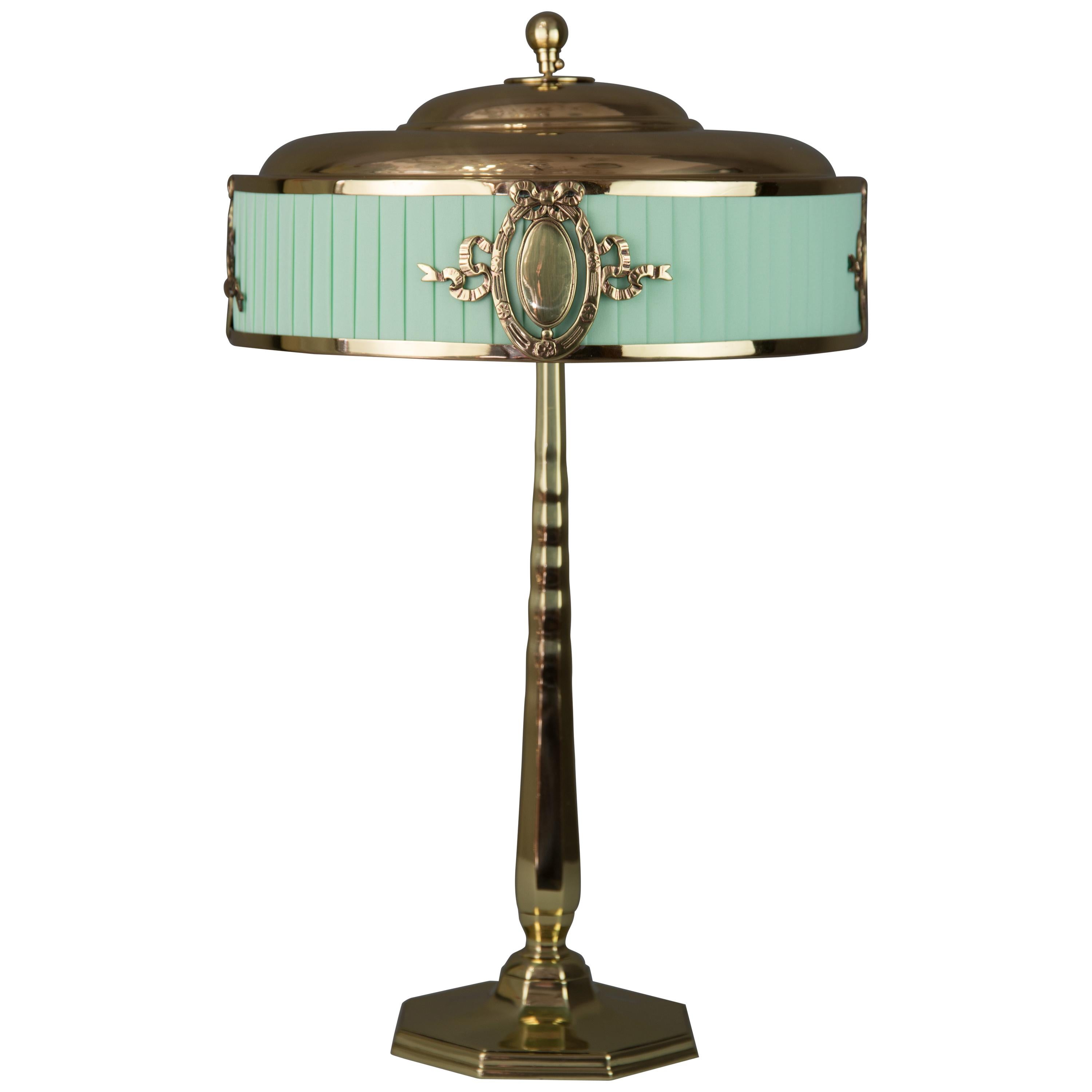Solid Jugendstil Table Lamp, circa 1908