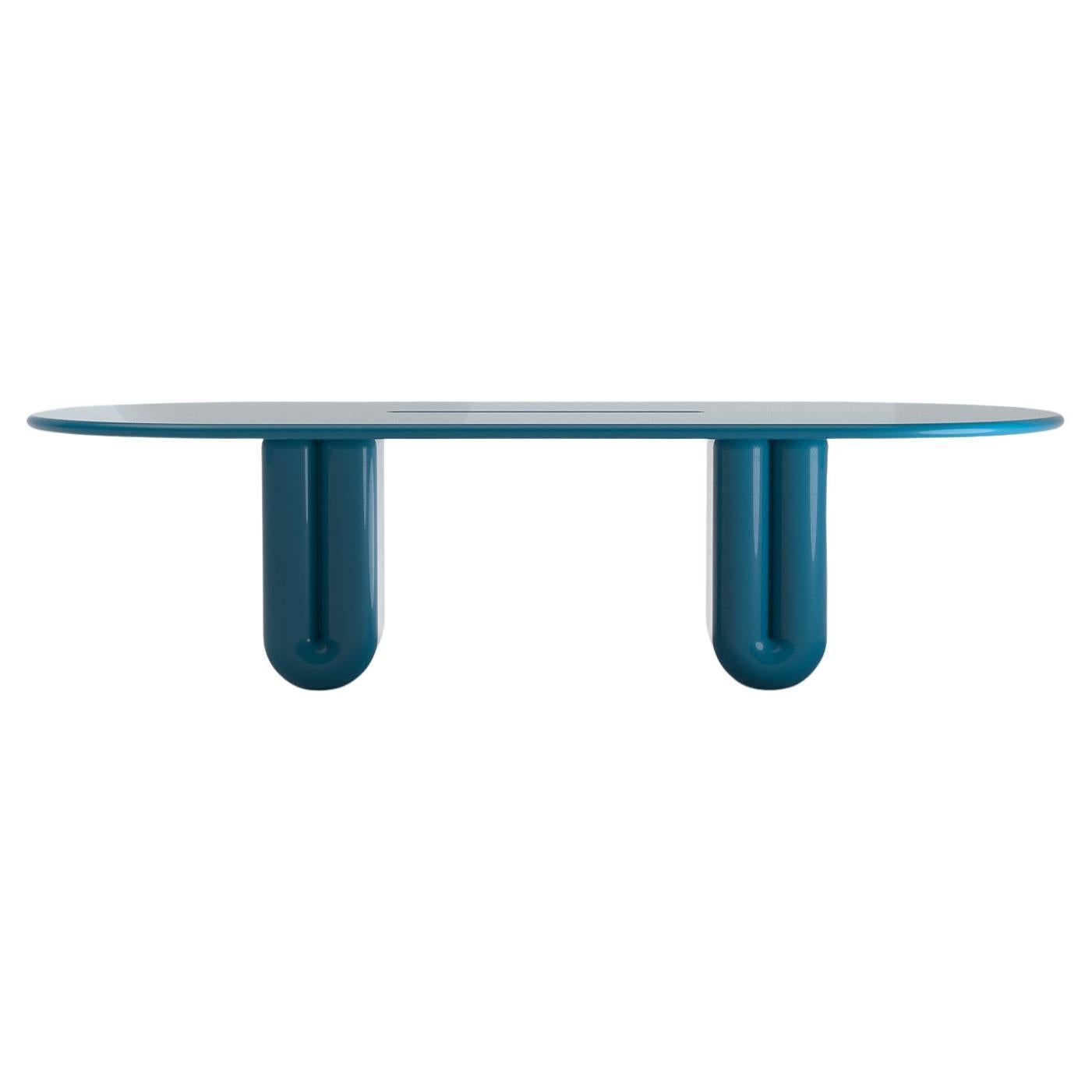 Solid Lacquered Dining Table by Arthur Vallin