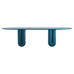 Table de salle à manger en laque massive d'Arthur Vallin