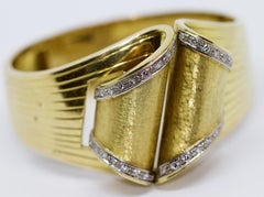 Solid Ladies Diamond Gold Bangle, Clamper.