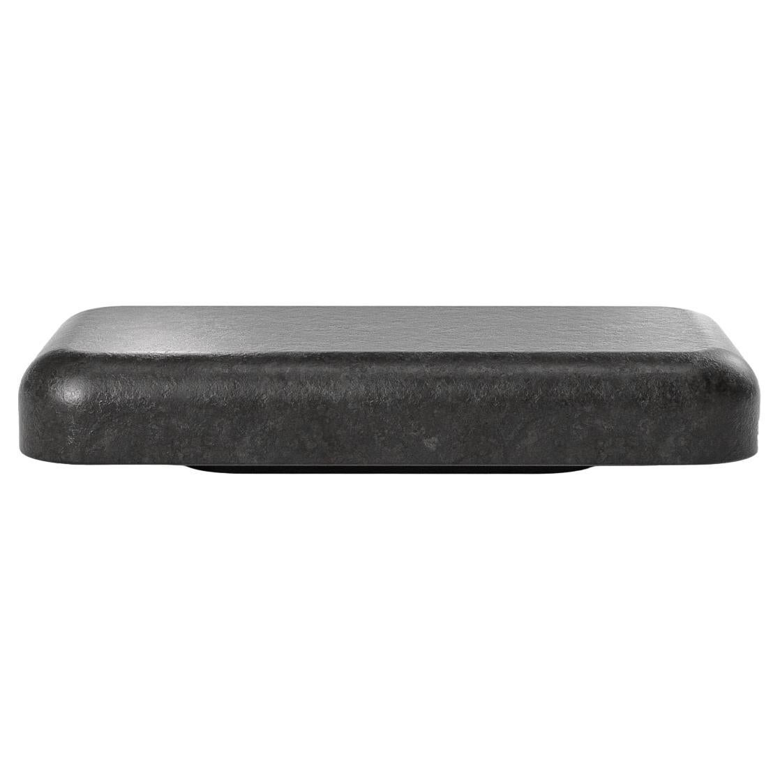 Solid Lava stone Float Coffee Table by Arthur Vallin For Sale