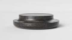 Table basse moyenne en pierre de lave massive Toad d'Arthur Vallin