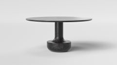Solid Lava Stone Toad Round Table by Arthur Vallin