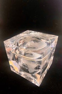 Secchiello per il ghiaccio World Globe in lucite massiccia di Alessandro Albrizzi