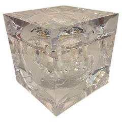 Secchiello per il ghiaccio World Globe in lucite massiccia di Alessandro Albrizzi