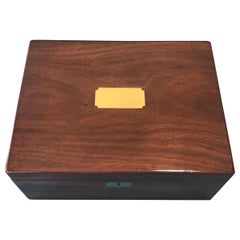 Solid Mahogany 1830 Box, with Military Style Brass Handles