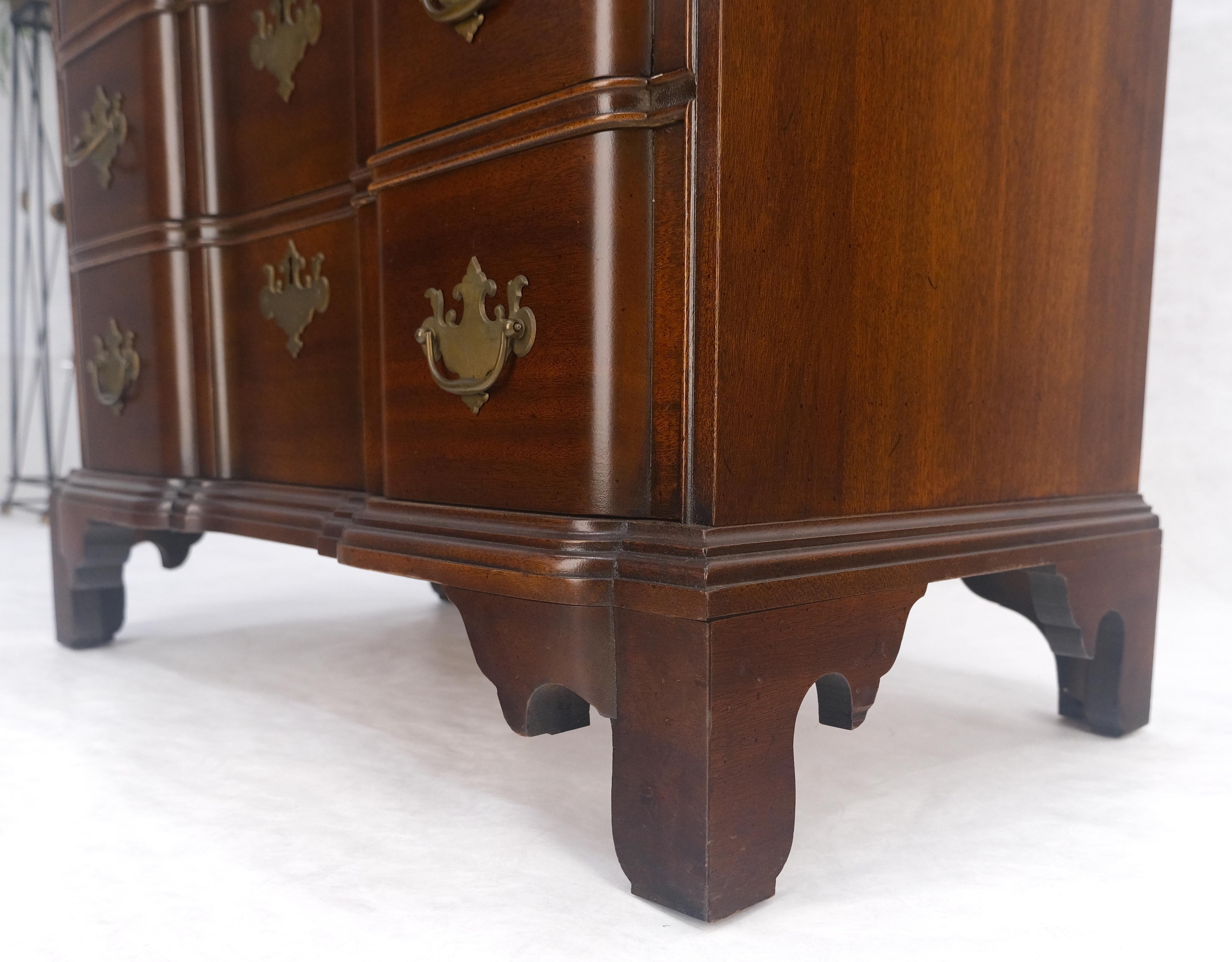 Mogano massiccio Blocco frontale 4 cassetti H. 32