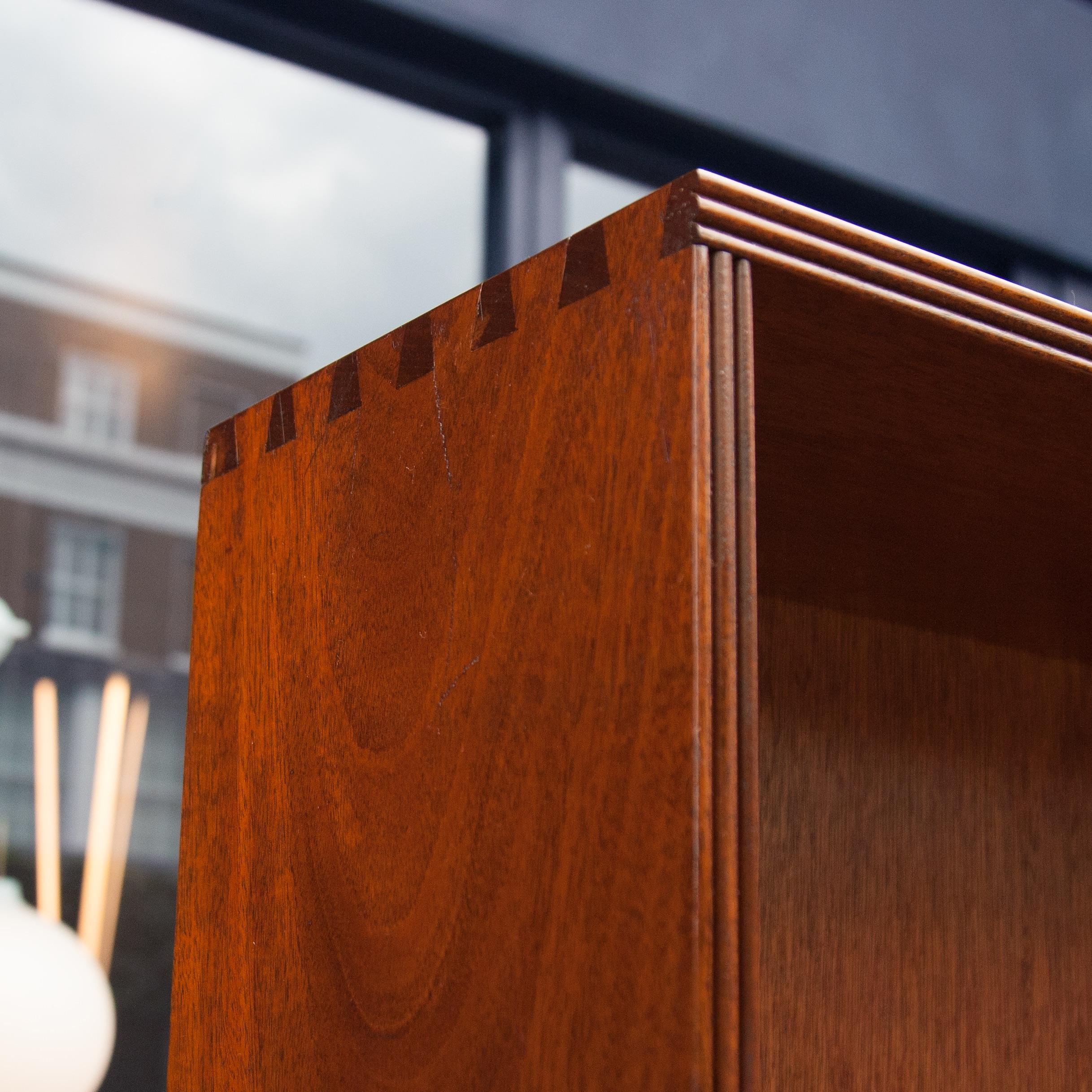 Mid-Century Modern Solid Mahogany Bookcases, Britain, 1950s For Sale
