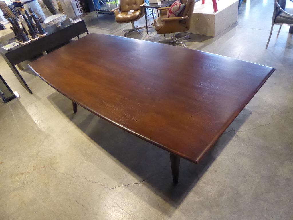 Solid Mahogany Dining Table Attributed to Monteverdi-Young, circa 1950s 2