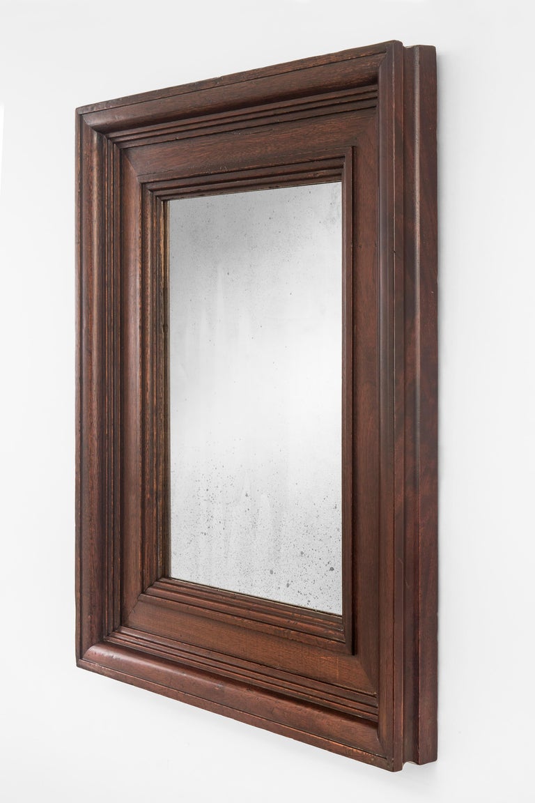 Solid Mahogany Framed Mirror For Sale at 1stDibs