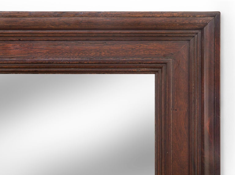 Solid Mahogany Framed Mirror For Sale at 1stDibs