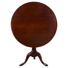 Solid mahogany Georgian bird cage tilt top table