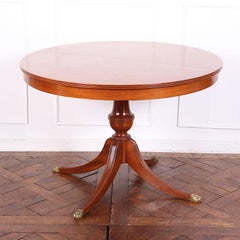 Solid Mahogany Georgian Revival Dining Table