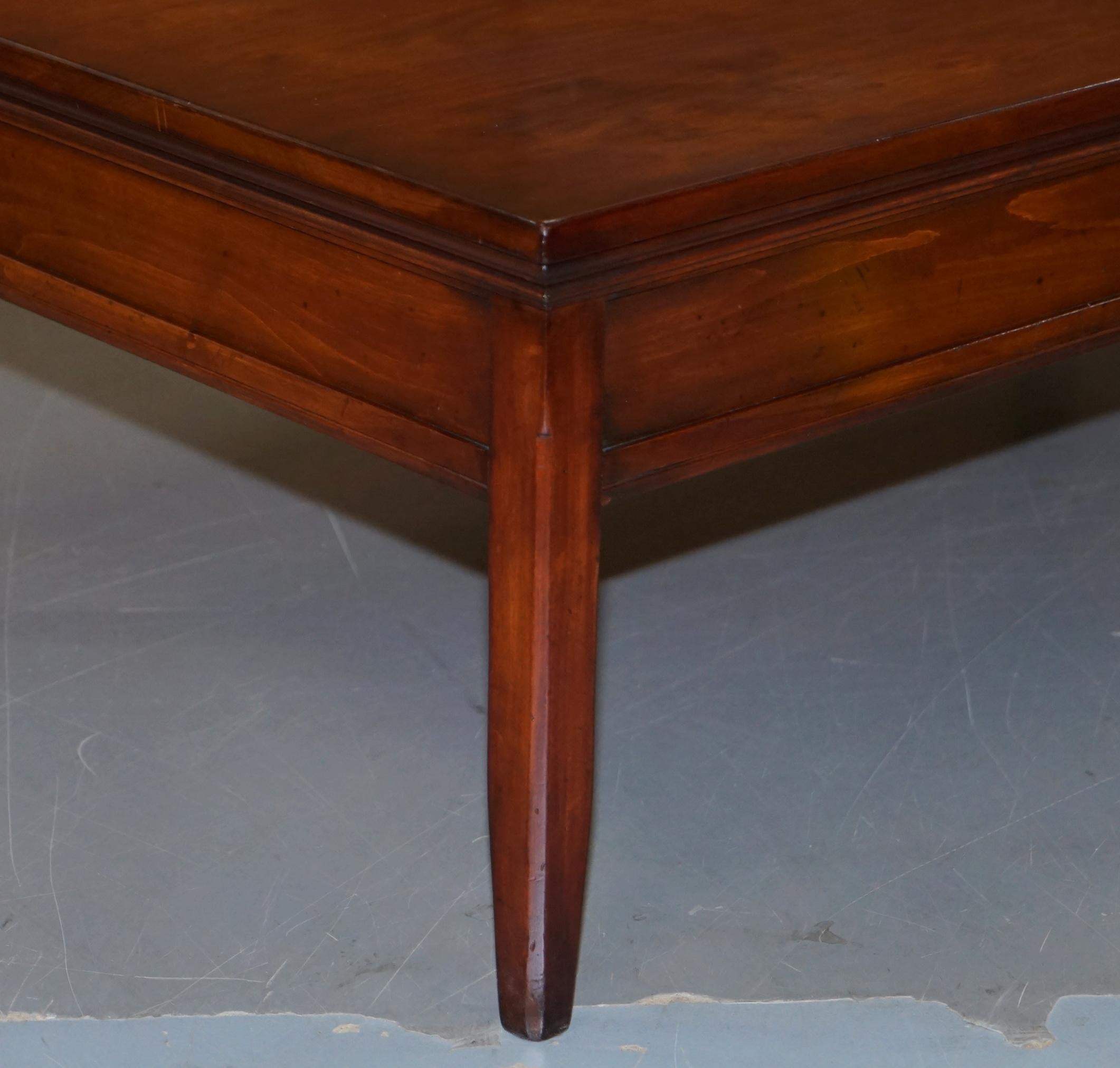 Solid Hardwood Harrods Kennedy Military Campaign Coffee Table Internal Storage 5