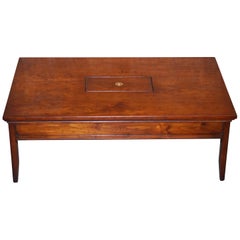 Solid Hardwood Harrods Kennedy Military Campaign Coffee Table Internal Storage