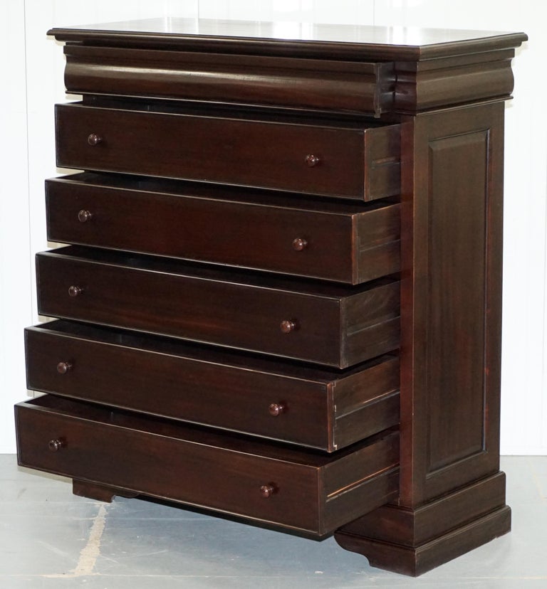 Solid Mahogany Large Chest of 6 Bedroom Drawers Part of a ...