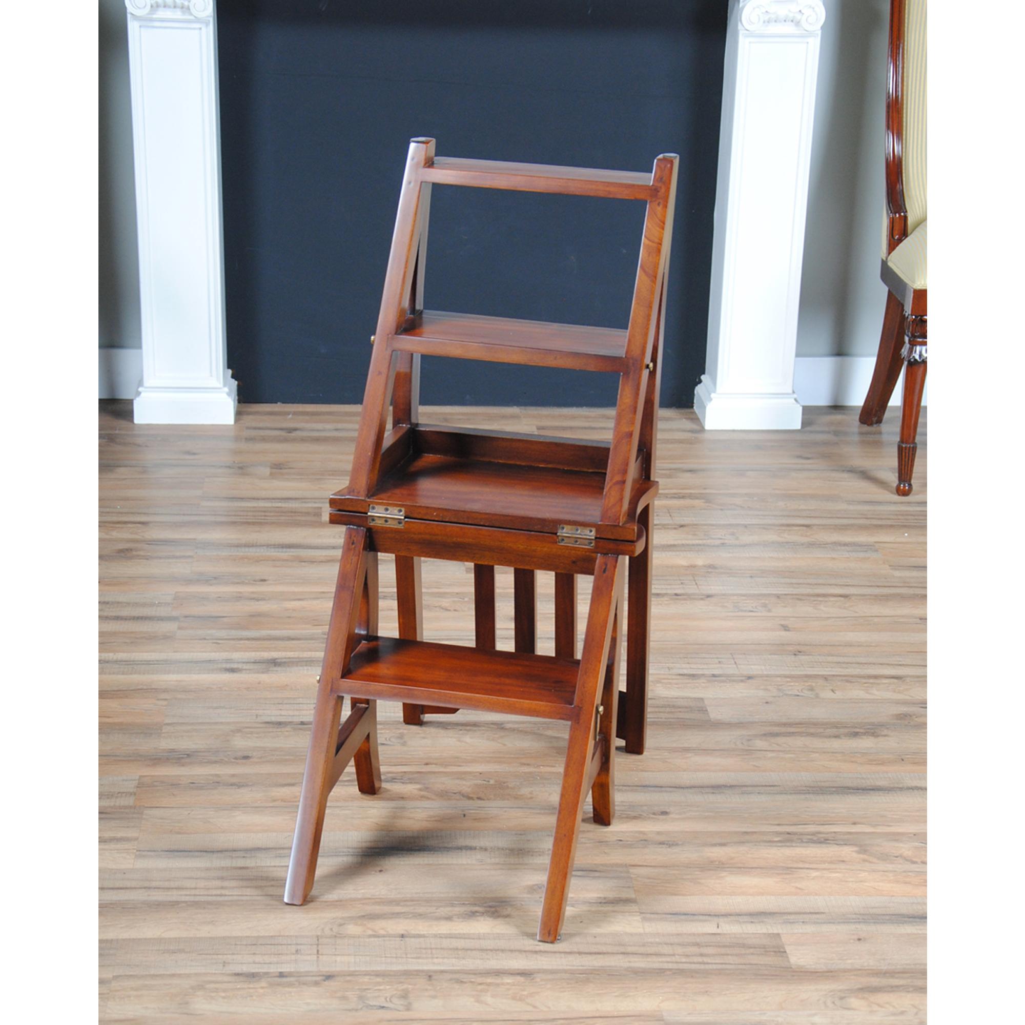 Solid Mahogany Library Chair For Sale 2